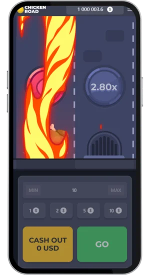 Example of loss in Chicken Road